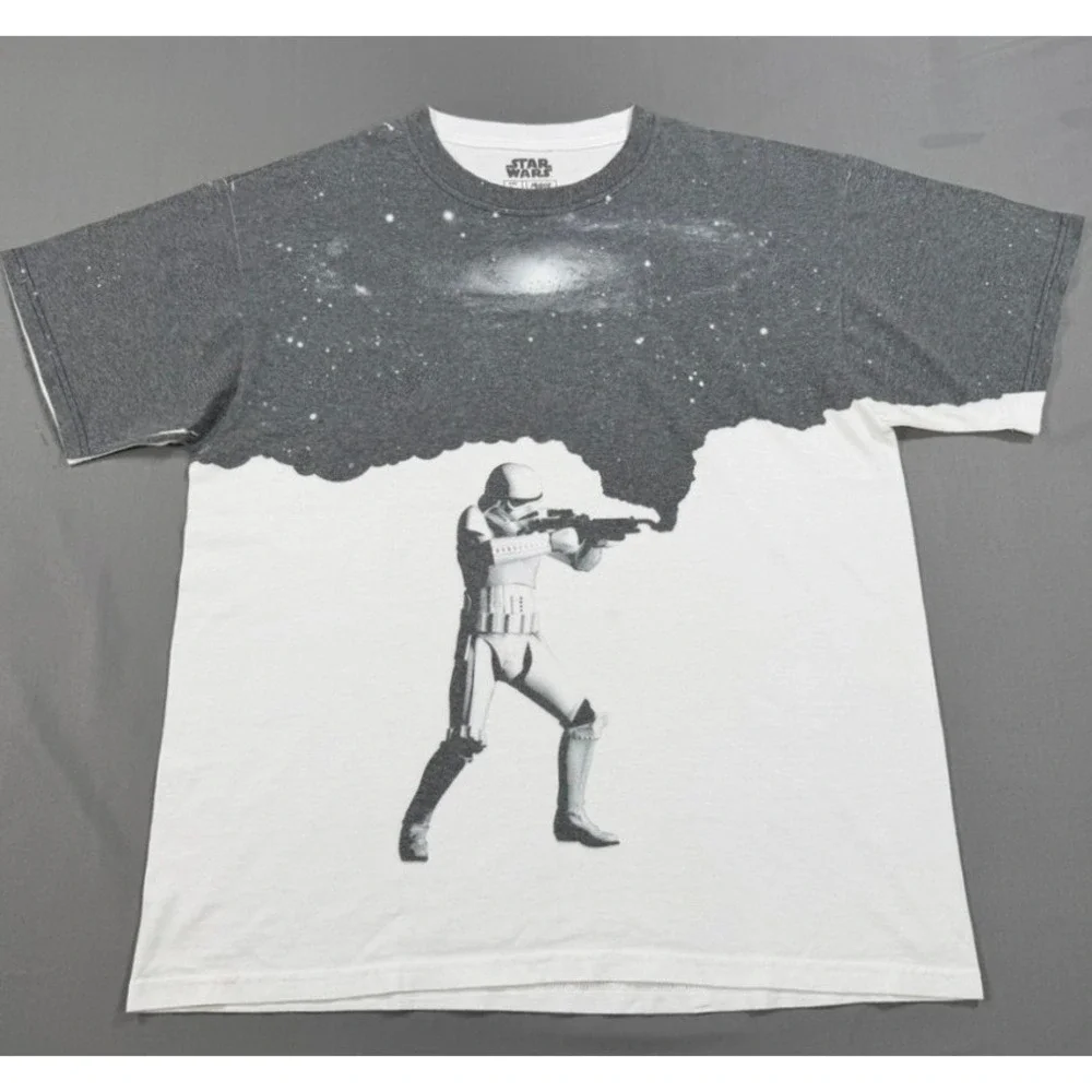 Star Wars Stormtrooper T Shirt Mens Large 2011 Mighty Fine Galaxy Graphic Tee
